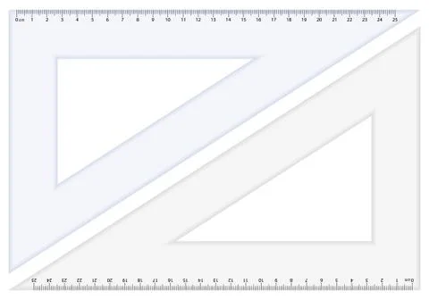 Triangle ruler 2 Stock Illustration