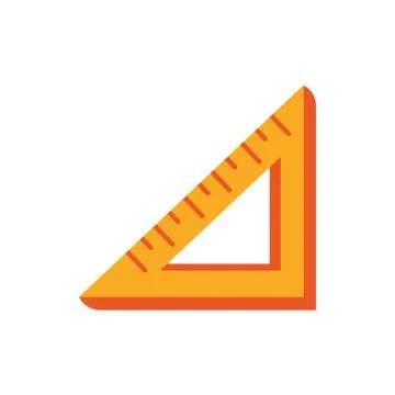 Triangle ruler angle education school icon design Stockillustratie