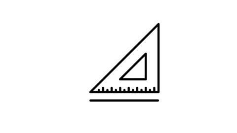 Triangle ruler Stock Footage 319056388