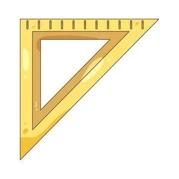 Triangle ruler Illustration