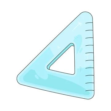Triangle ruler Illustration