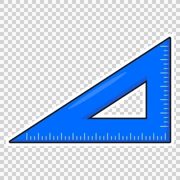 Triangle ruler Stock Illustration