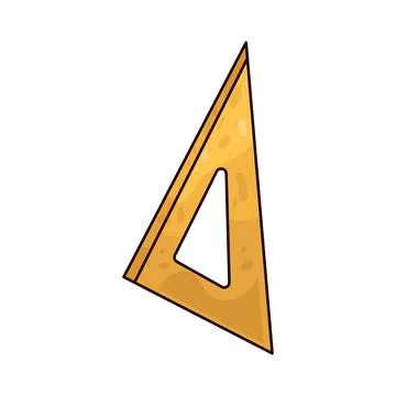 Triangle Ruler illustration Stock Illustration