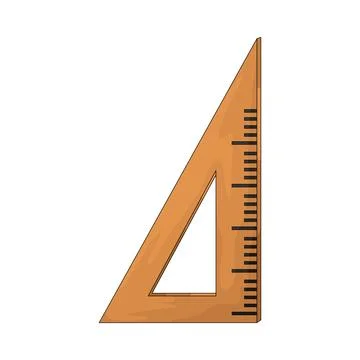 Triangle Ruler illustration Stock Illustration