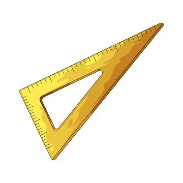 Triangle Ruler illustration Stock Illustration