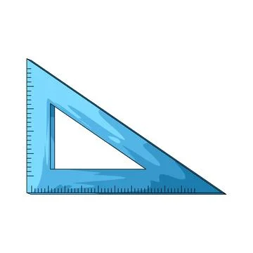 Triangle Ruler illustration Stock Illustration
