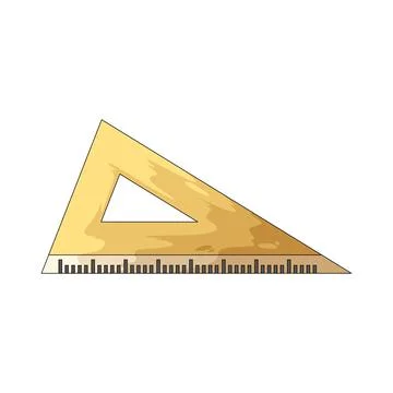 Triangle Ruler illustration Stock Illustration