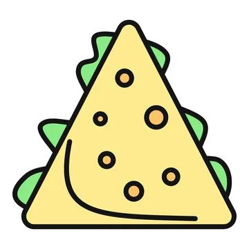 Triangle sandwich icon representing lunch or picnic food Stock Illustration