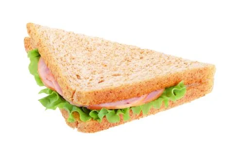 Triangle sandwich isolated Stock Photos