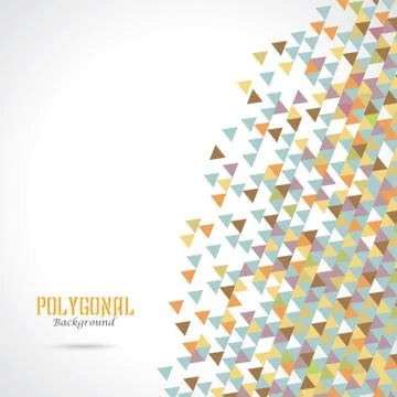 Triangle Seamless Mosaic Background Stock Illustration