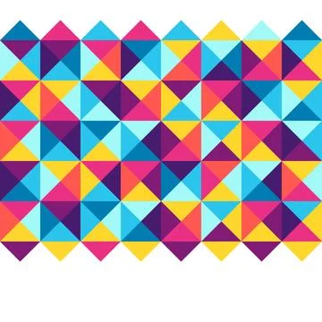 Triangle seamless pattern. Abstract geometric polygonal image. Illustrazione stock