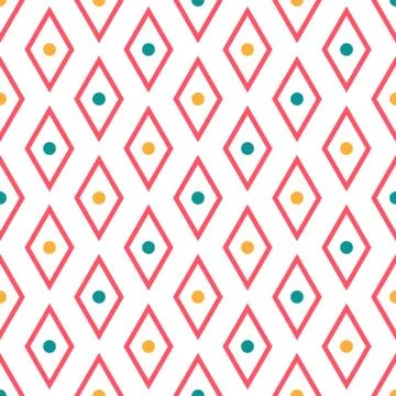 Triangle seamless pattern with bright details Stock Illustration