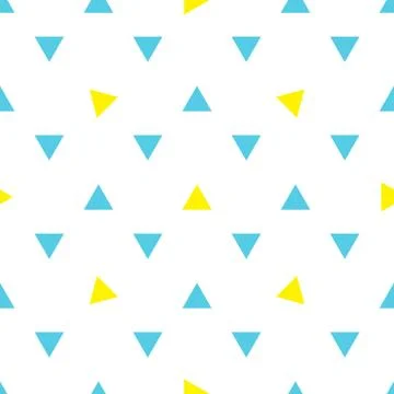 Triangle seamless pattern with bright details Stock Illustration
