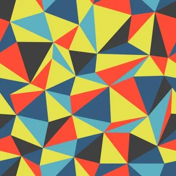Triangle seamless pattern colorful Stock Illustration