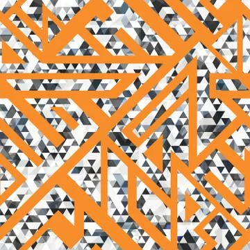 Triangle seamless pattern Stock Illustration