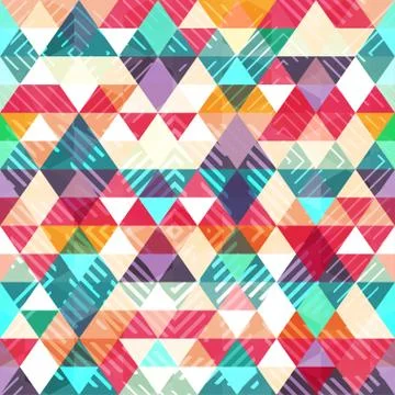 Triangle seamless pattern Illustrazione stock