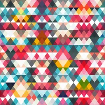 Triangle seamless pattern Illustrazione stock
