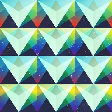 Triangle seamless pattern Illustrazione stock