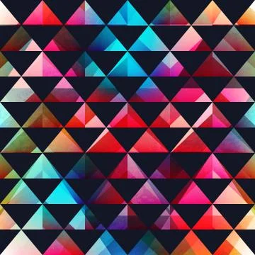 Triangle seamless pattern Stock Illustration