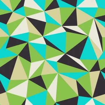 Triangle Seamless Pattern. Retro colors. Ilustración de archivo