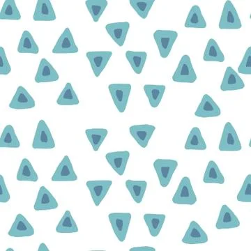Triangle seamless pattern. Trendy vector background for textile Stock Illustration