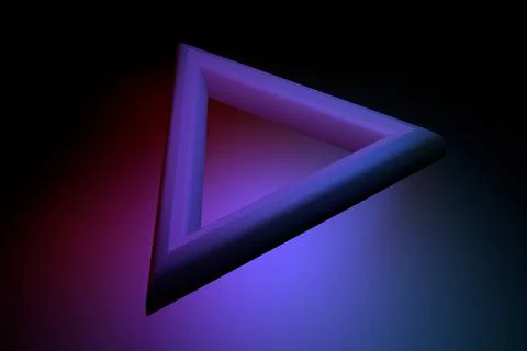 Triangle shape abstract image 3d render Ilustración de archivo