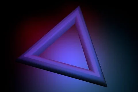 Triangle shape abstract image 3d render Illustrazione stock