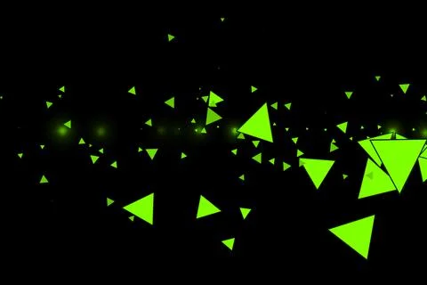 Triangle shape color particle CG background wallpaper Stock Illustration