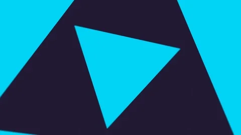 Triangle shape layers rotating with blue and black color. Stock Footage 124770976