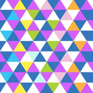 Triangle shape multicolor pattern background Stock Illustration