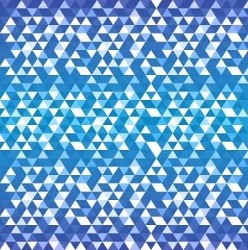 Triangle shape pattern blue and white background イラスト素材