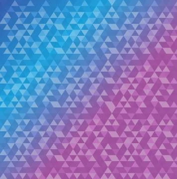 Triangle shape pattern blue and purple background Illustrazione stock