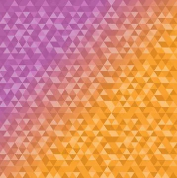 Triangle shape pattern purple and orange Stock Illustration