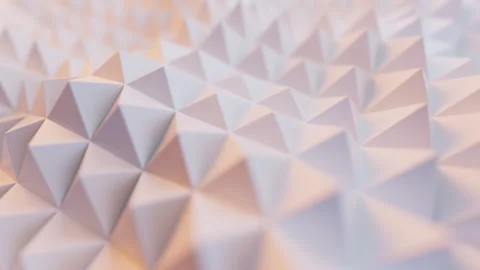 Triangle shape sound-absorbing cotton background, 3d rendering. Stock Footage 262219185
