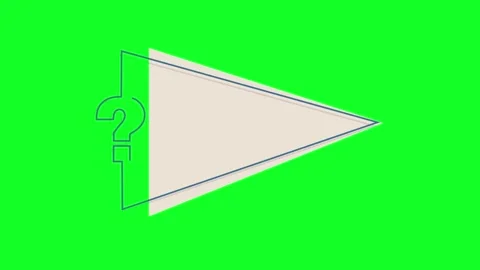 Triangle shape textbox Video stock 273739982