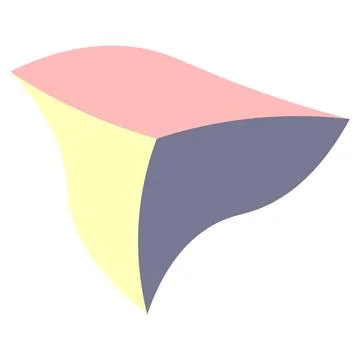 Triangle shape Top view Vector illustration Sharp high mountain Pink, purpl.. イラスト素材