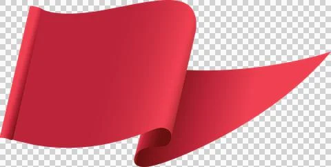 Triangle-shaped flag flapping Stock Illustration