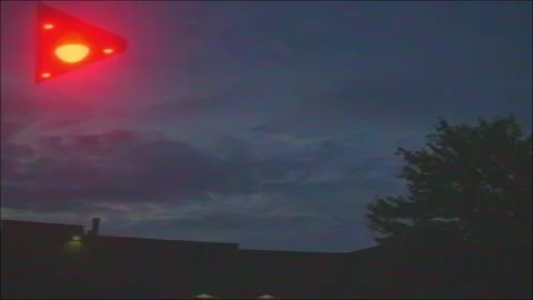Triangle Shaped UFO Stock Footage 156063440