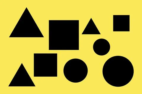 Triangle Shapes and Designs Black Colors Abstract Geometric Background Illustrazione stock