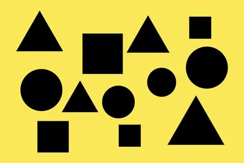 Triangle Shapes and Designs Black Colors Abstract Geometric Background Illustrazione stock