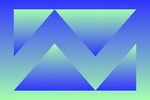 Triangle Shapes and Designs Green Colors Abstract Geometric Background 库存插图