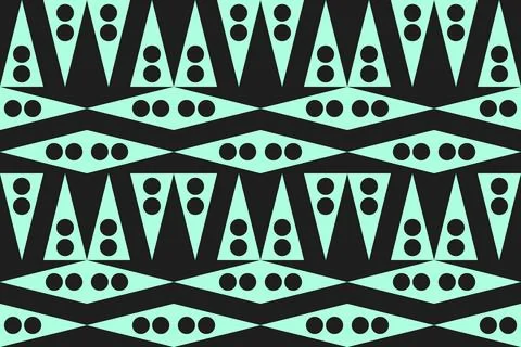 Triangle Shapes and Designs Green Colors Geometric Pattern Geometric Background 库存插图
