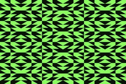Triangle Shapes and Designs Green Colors Geometric Pattern Geometric Background 库存插图