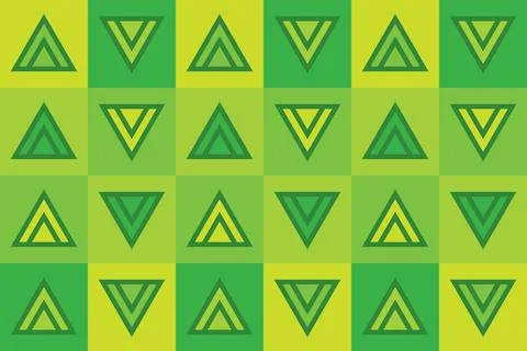 Triangle Shapes and Designs Green Colors Geometric Pattern Geometric Background Illustrazione stock
