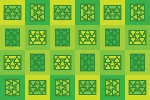 Triangle Shapes and Designs Green Colors Geometric Pattern Geometric Background Illustrazione stock