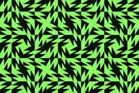Triangle Shapes and Designs Green Colors Geometric Pattern Geometric Background 库存插图