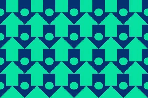 Triangle Shapes and Designs Green Colors Geometric Pattern Geometric Background Stock-Illustration