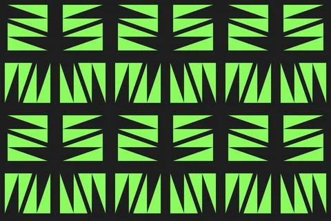 Triangle Shapes and Designs Green Colors Geometric Pattern Geometric Background Illustrazione stock