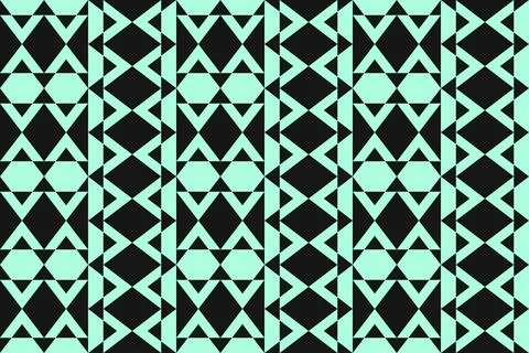 Triangle Shapes and Designs Green Colors Geometric Pattern Geometric Background 스톡 일러스트