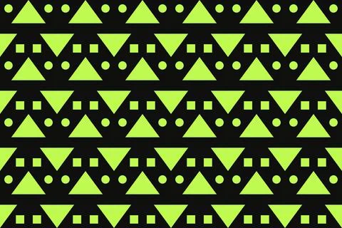 Triangle Shapes and Designs Green Colors Geometric Pattern Geometric Background Stock Illustration